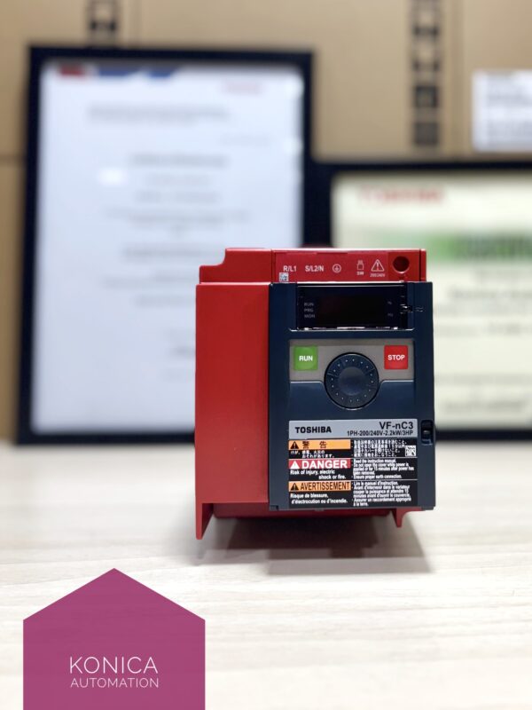 Toshiba VFNC3S-2007PL VFD – 1 HP Variable Frequency Drive