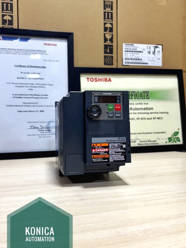Toshiba VFS15-4007PL-W1 – 1 HP / 0.75 kW Variable Frequency Drive