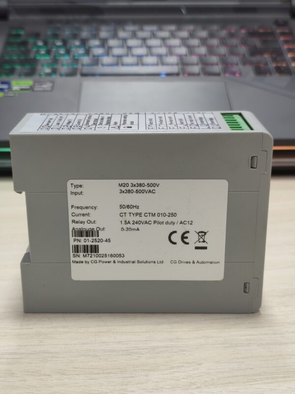 CG Emotron M20 Shaft Power Monitor with CTM100 ⚙️🔋 | Motor Load Monitoring up to 100A for Industrial Equipment - Image 2