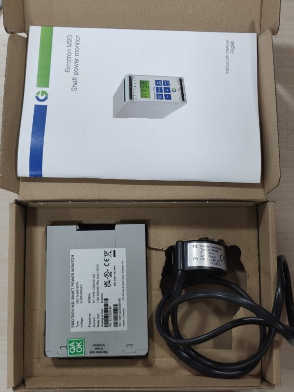 CG Emotron M20 Shaft Power Monitor with CTM100 ⚙️🔋 | Motor Load Monitoring up to 100A for Industrial Equipment - Image 10